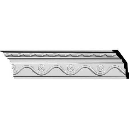 SAMPLE - 3 7/8H X 2 1/8P X 4 3/8F X 12L Alexandria Crown Moulding